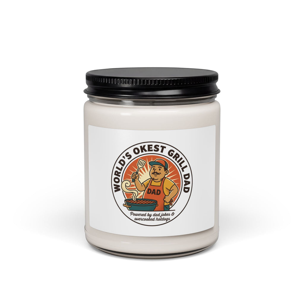 World's Okest Grill Dad Candle, Soy Candle | Father's Day, Retro Outdoorsy