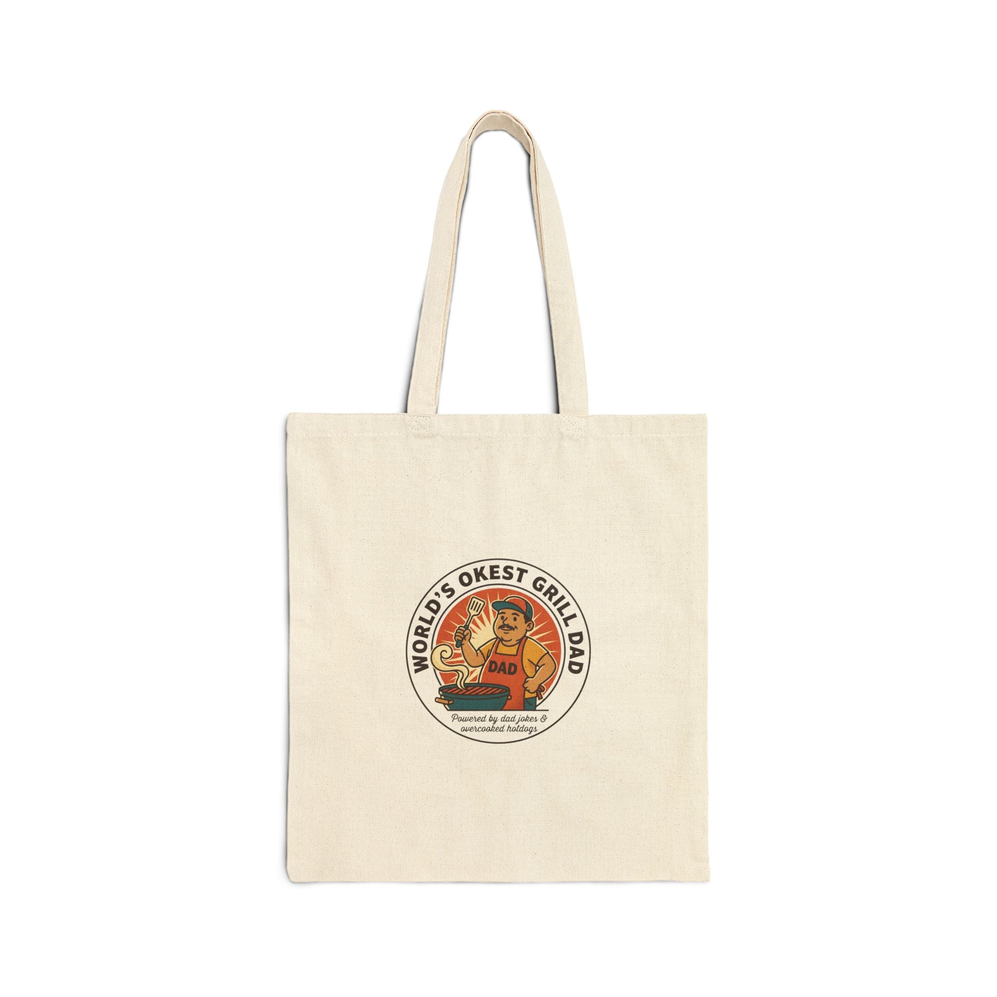 World's Okest Grill Dad Tote Bag | Father's Day, retro outdoorsy