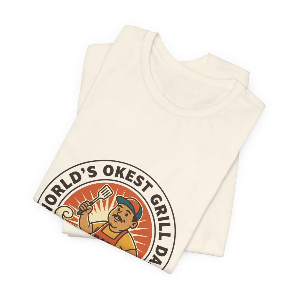 World's Okest Grill Dad T-Shirt | Father's Day, Retro Outdoorsy Dad