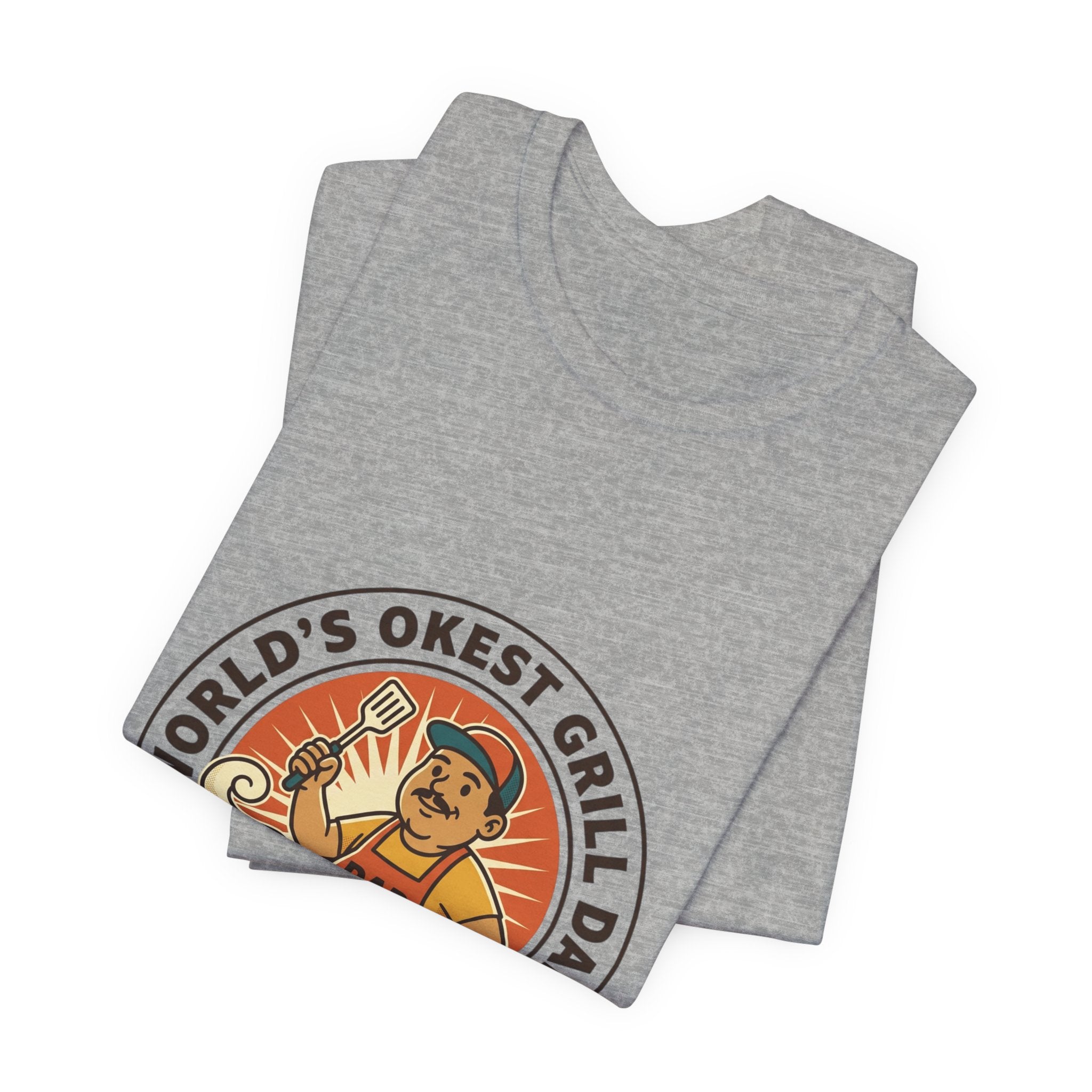 World's Okest Grill Dad T-Shirt | Father's Day, Retro Outdoorsy Dad