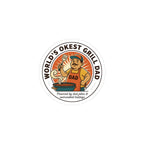World's Okest Grill Dad Sticker | Father's Day, Sarcastic Retro Dad
