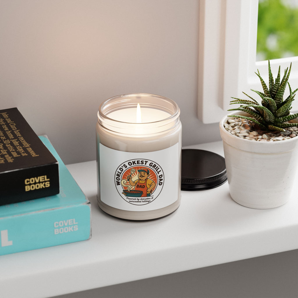 World's Okest Grill Dad Candle, Soy Candle | Father's Day, Retro Outdoorsy