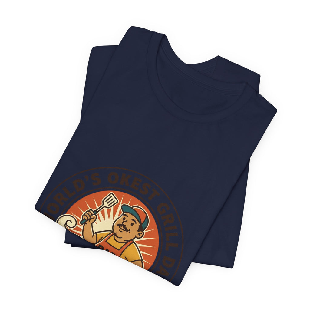 World's Okest Grill Dad T-Shirt | Father's Day, Retro Outdoorsy Dad
