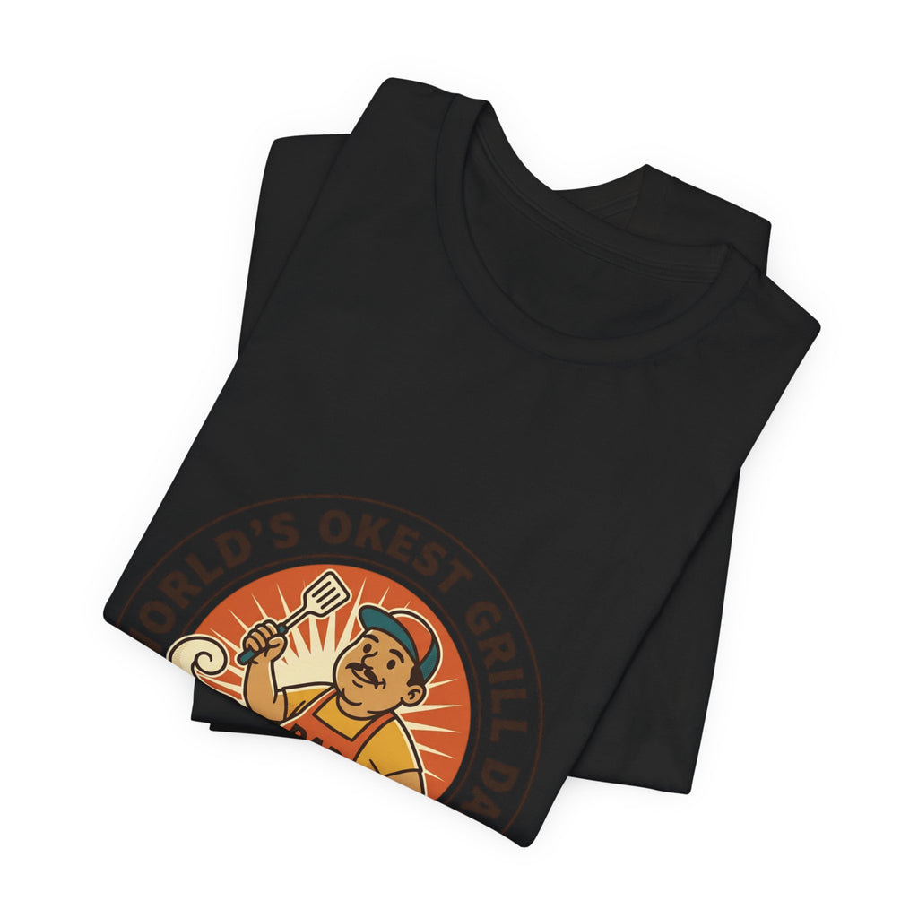 World's Okest Grill Dad T-Shirt | Father's Day, Retro Outdoorsy Dad