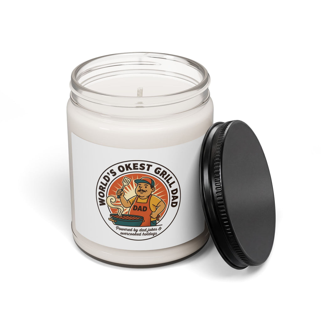 World's Okest Grill Dad Candle, Soy Candle | Father's Day, Retro Outdoorsy
