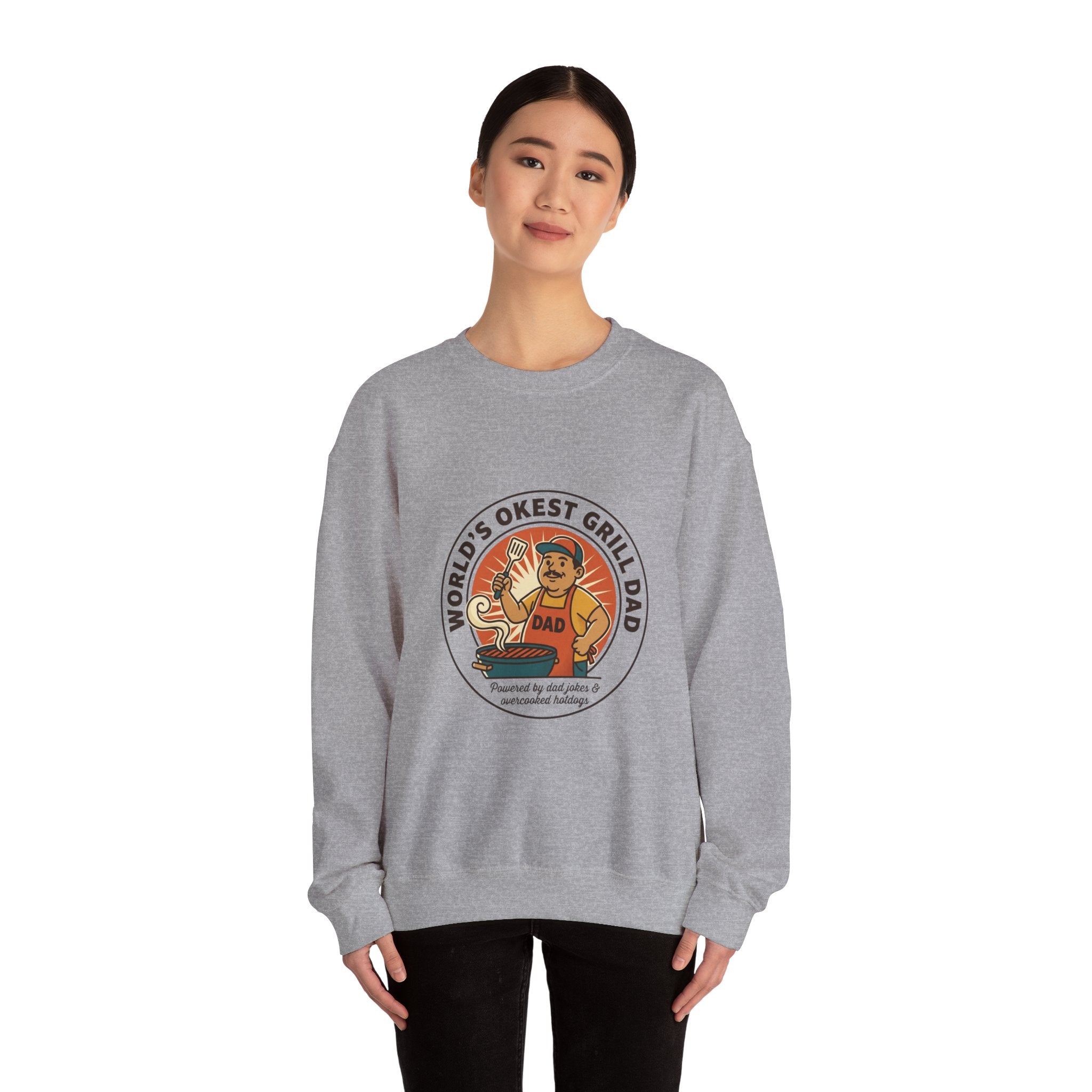 World’s Okest Grill Dad Sweatshirt | Father’s Day, Retro Grill Dad