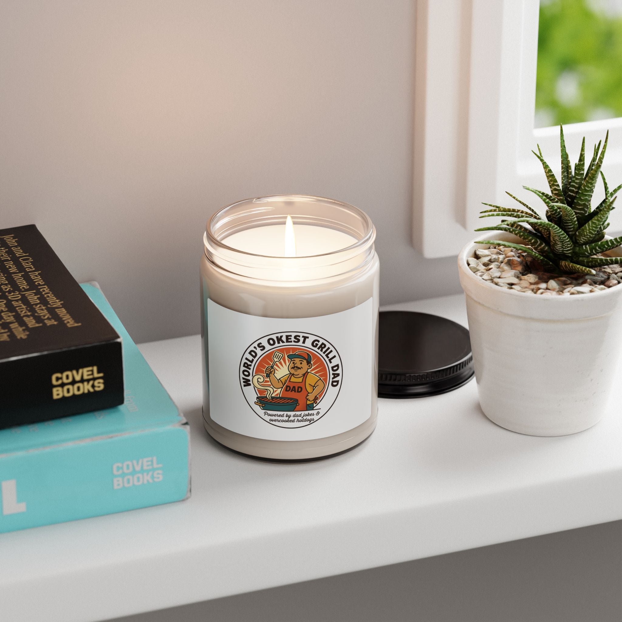 World's Okest Grill Dad Candle, Soy Candle | Father's Day, Retro Outdoorsy