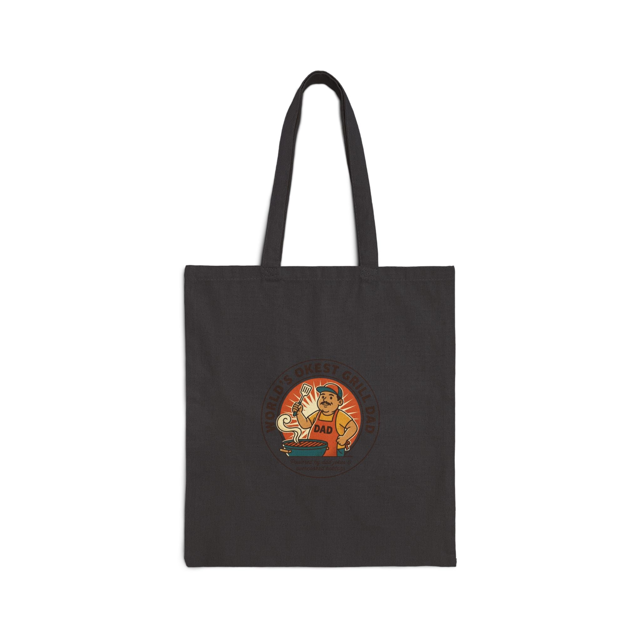 World's Okest Grill Dad Tote Bag | Father's Day, retro outdoorsy