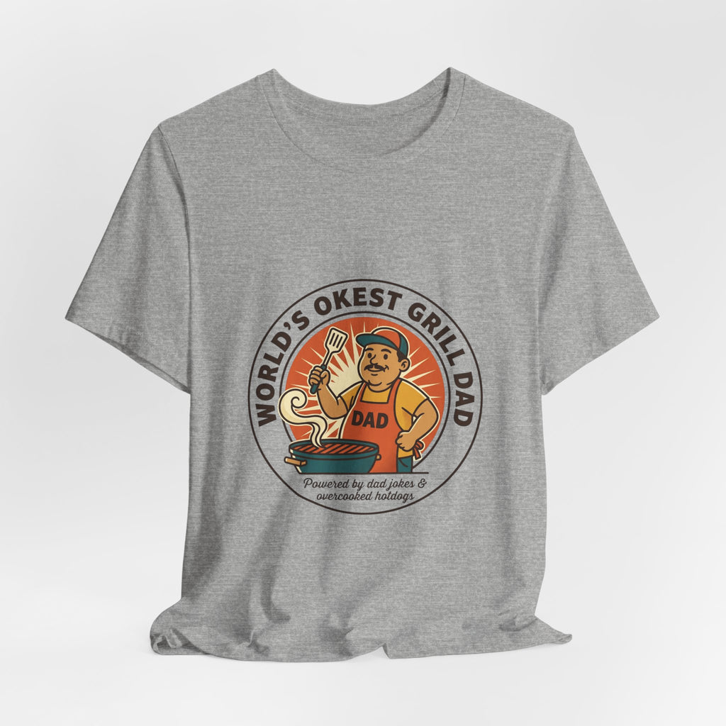 World's Okest Grill Dad T-Shirt | Father's Day, Retro Outdoorsy Dad