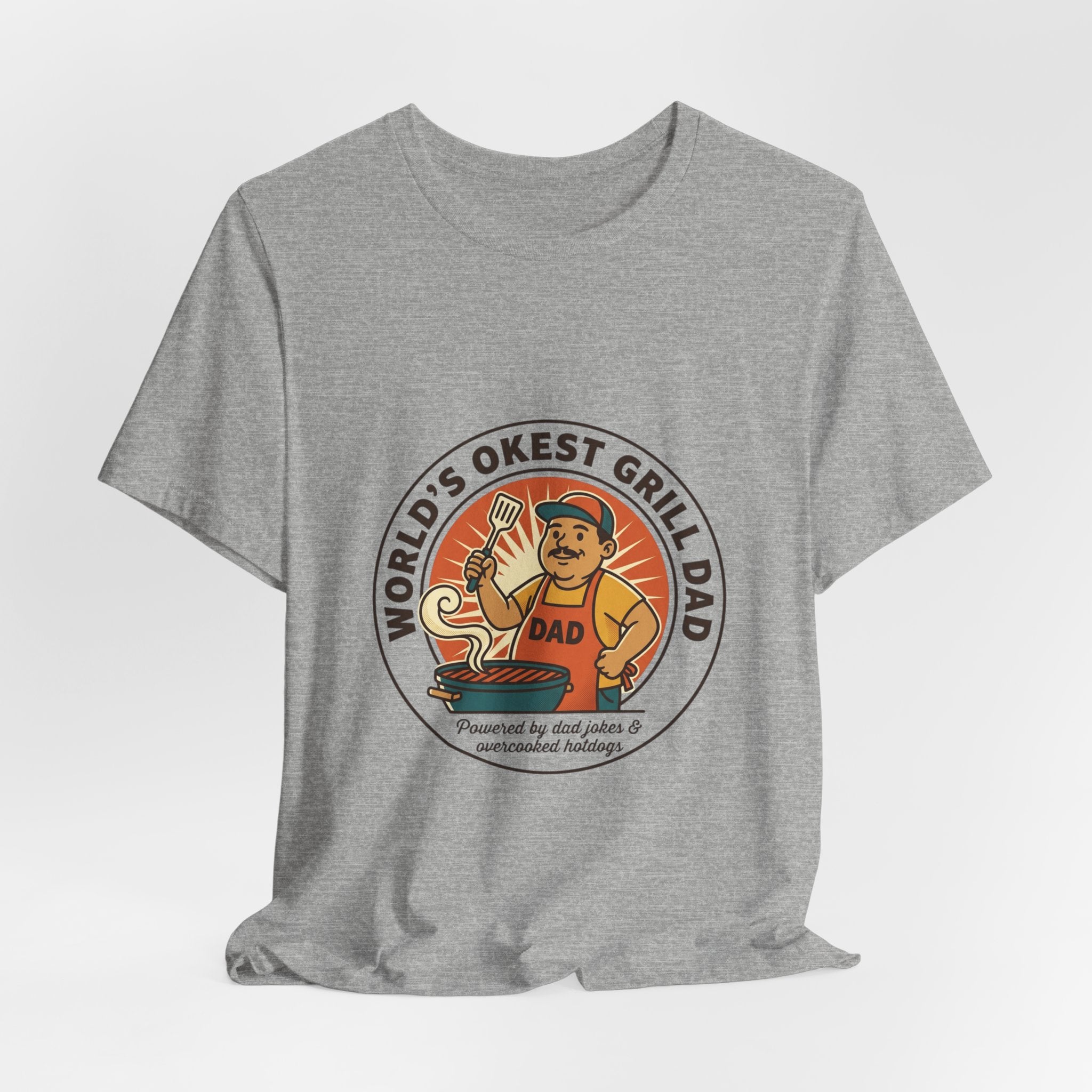 World's Okest Grill Dad T-Shirt | Father's Day, Retro Outdoorsy Dad