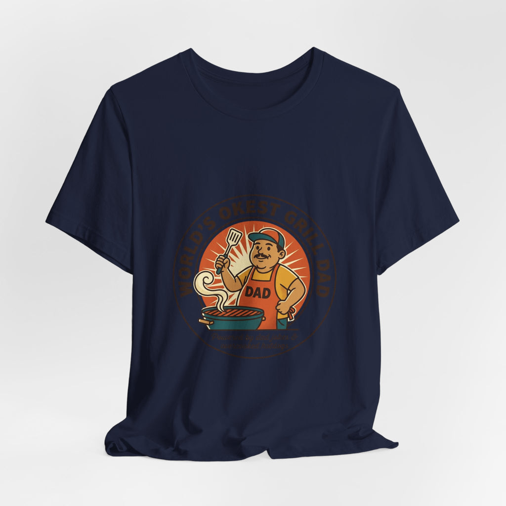 World's Okest Grill Dad T-Shirt | Father's Day, Retro Outdoorsy Dad