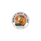 World's Okest Grill Dad Sticker | Father's Day, Sarcastic Retro Dad