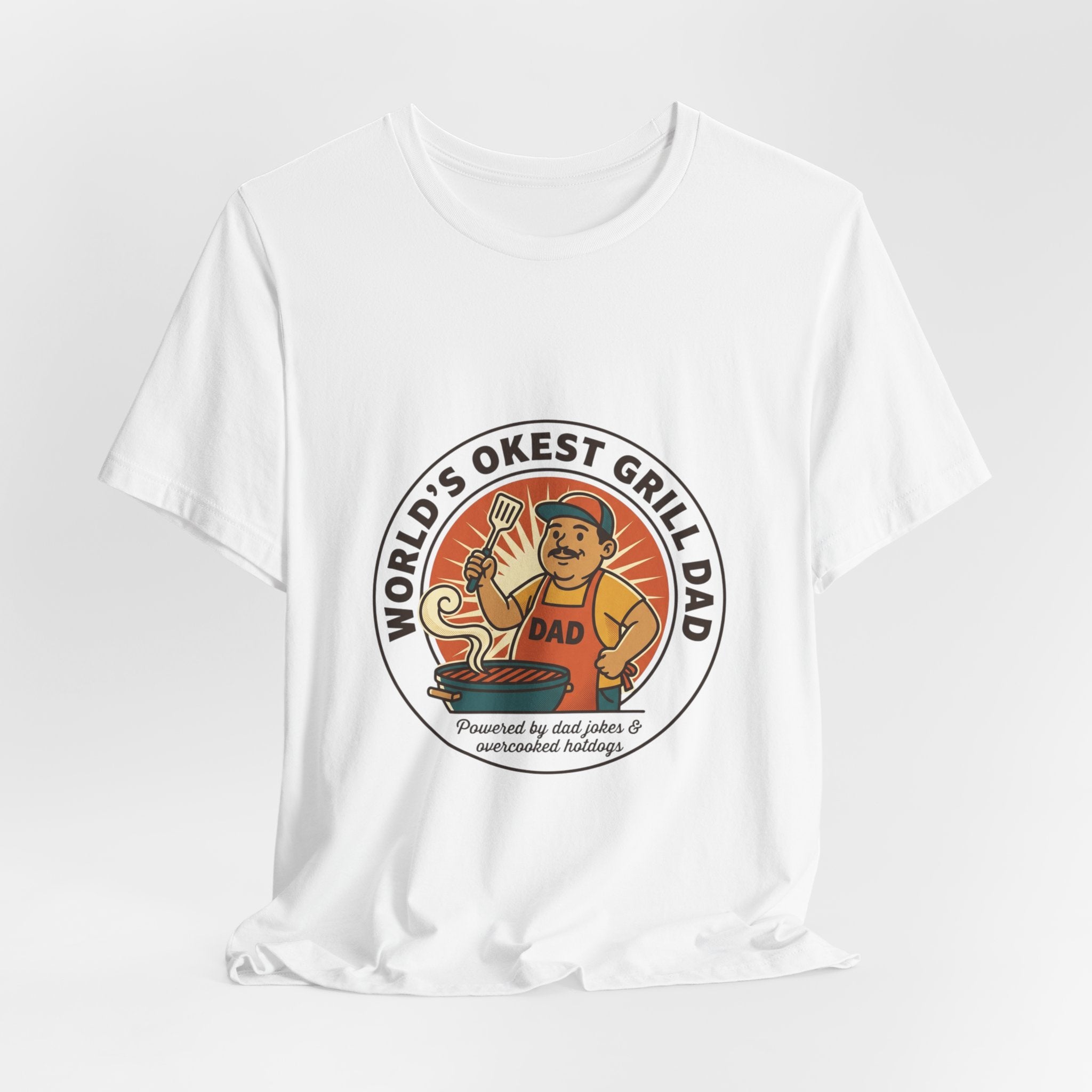 World's Okest Grill Dad T-Shirt | Father's Day, Retro Outdoorsy Dad